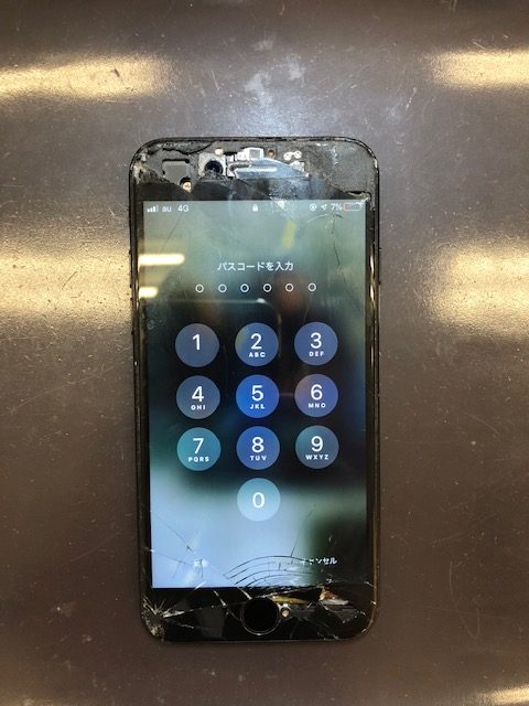 神戸市垂水区よりご来店、iPhone７画面割れ修理！！