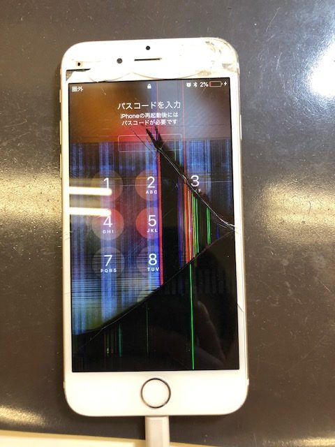 神戸市垂水区よりご来店iPhone６画面割れ修理