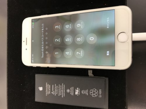 守口市西郷通付近より、iPhone6バッテリー交換でご来店☆