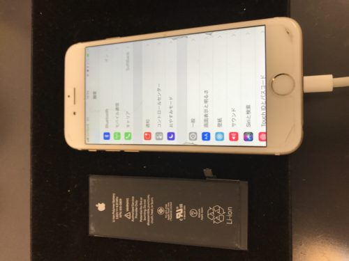 iPhone6電池交換修理で、門真市御堂町付近よりご来店！