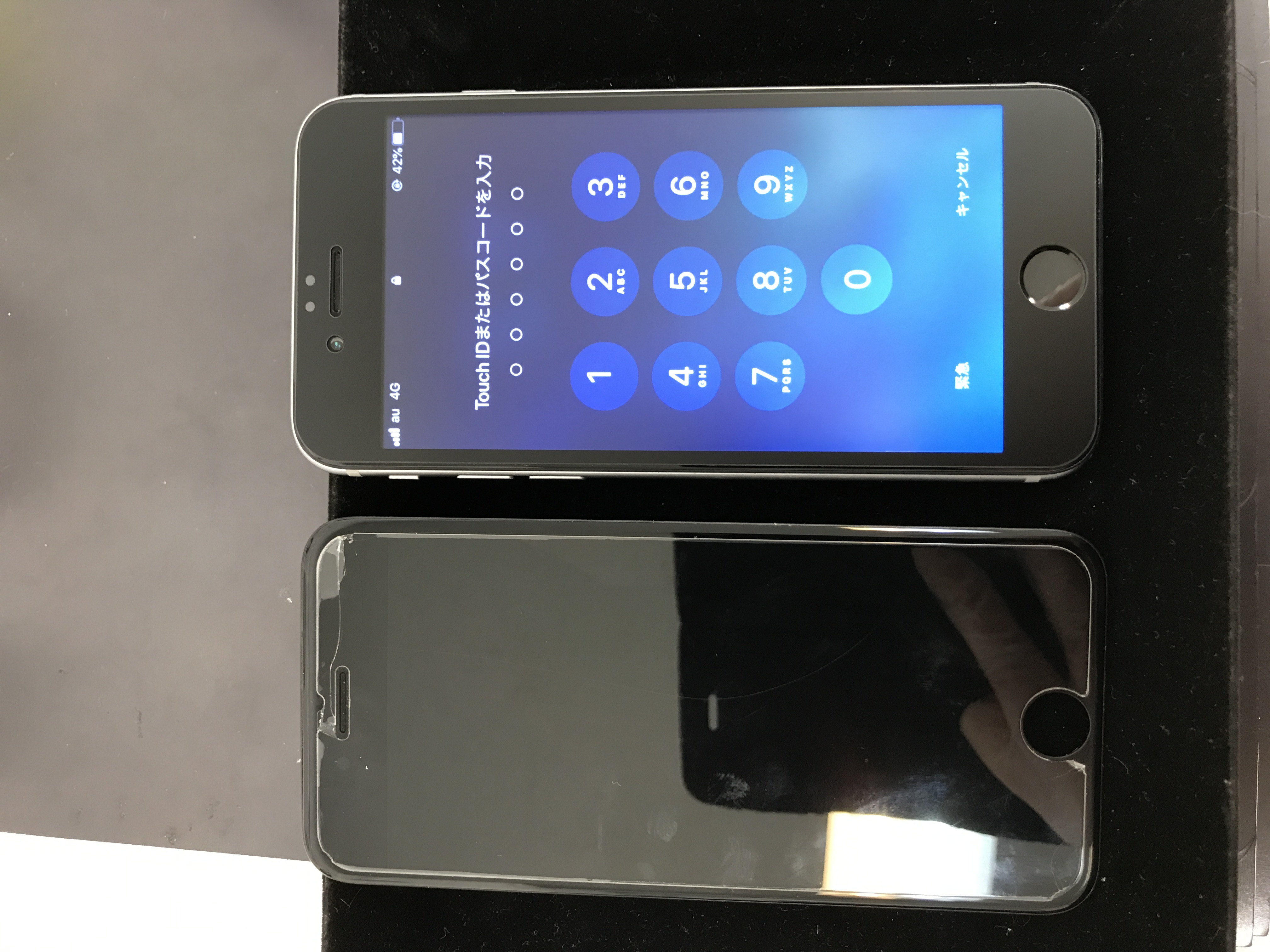 iPhone6液晶漏れ修理で、摂津市新庄家付近よりご来店下さいました！